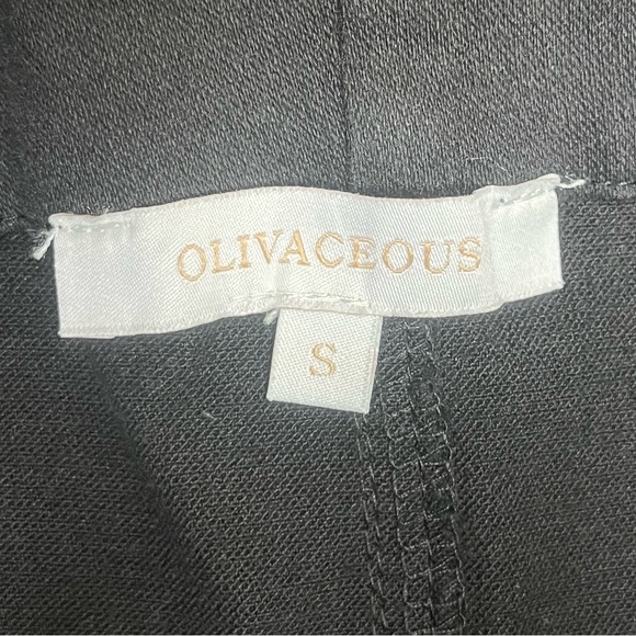 Retro Vintage style Olivaceous bodycon bottom front denim mini dress size small - Picture 5 of 6